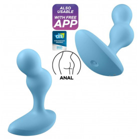 Vibratore anale Deep diver dilatatore indossabile in silicone butt plug vibrante