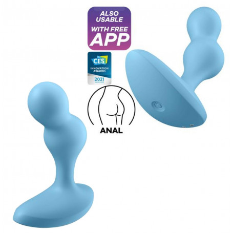 Vibratore anale Deep diver dilatatore indossabile in silicone butt plug vibrante