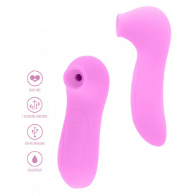 Vibratore piccolo succhia clitoride in silicone morbido stimola vagina vibrante