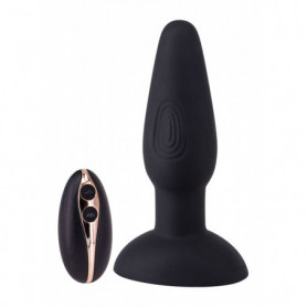 Vibratore anale ricaricabile dilatatore butt plug vibrante in silicone morbido