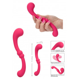 Vibratore doppio piccolo stimolatore vibrante anale vaginale in silicone mini