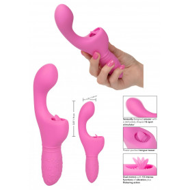 Vibratore rabbit in silicone ricaricabile doppio vaginale per punto G clitoride