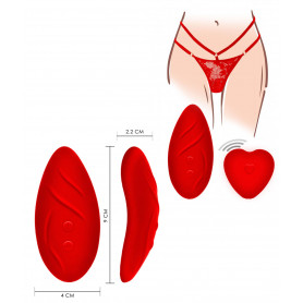 Slip con vibratore vaginale in silicone stimolatore vibrante clitoride morbido