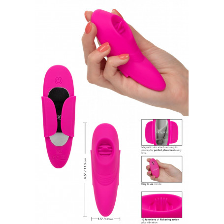 Vibratore vaginale per slip stimolatore lingua vibrante clitoride in silicone