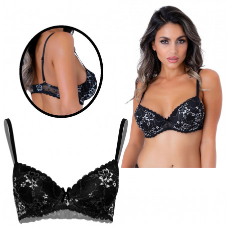 reggiseno hot senza ferretto donna lingerie erotica ragazza con pizzo nero sexy