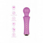 Massaggiatore anale wand vibrante mini vibratore vagina ricaricabilein silicone