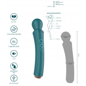 Vibratore wand in silicone massaggiatore vibrante vaginale anale stimolatore sex