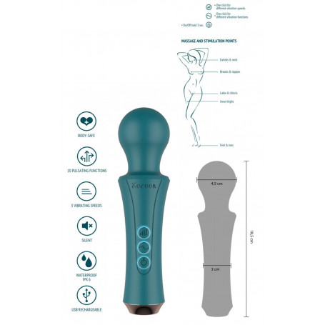 Massaggiatore vibrante anale wand mini vibratore vagina in silicone ricaricabile