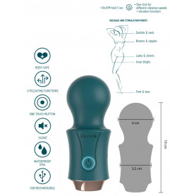 Mini vibratore wand vaginale anale piccolo massaggiatore vibrante in silicone
