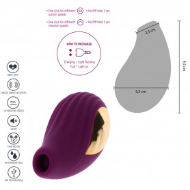 Stimolatore vaginale vibrante succhia clitoride mini vibratore il silicone sexy