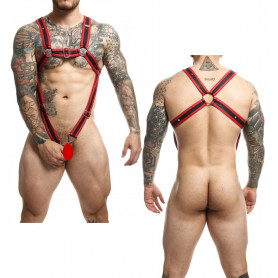 Pettorina sadomaso sexy harness con anello fallico fetish imbracatura bondage