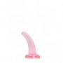 Dildo liscio piccolo con ventosa fallo vaginale anal mini pene finto indossabile