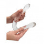 Dildo lungo trasparente doppio fallo vaginale anal maxi grande pene finto liscio