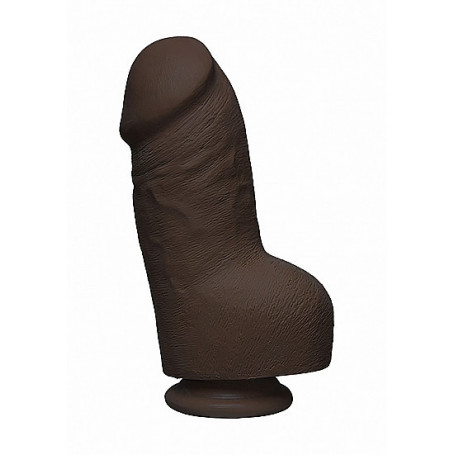 Dildo vaginale anale grosso con ventosa dual density Fat D + Balls FIRMSKYN - 8"