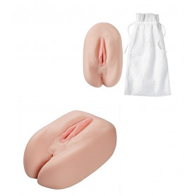 Masturbatore maschile realistico ass pussy toys per pene doppio ano vagina finta