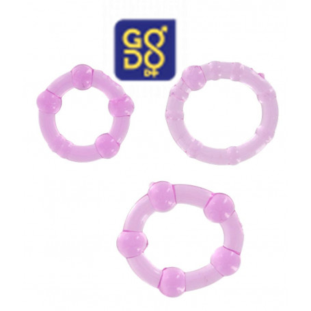 Anello fallico kit ritardante cockring set stimolante miglior erezione pene uomo