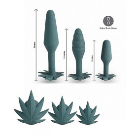 Plug anale kit butt mini maxi dildo liscio in silicone set dilatatore morbido