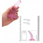 Dildo liscio piccolo con ventosa fallo vaginale anal mini pene finto indossabile