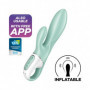 Vibratore gonfiabile rabbit in silicone vaginale stimolatore clitoride Air Bunny