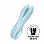 Vibratore triplo dildo rabbit vibrante vagina clitoride in silicone Threesome 1