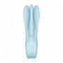 Vibratore triplo dildo rabbit vibrante vagina clitoride in silicone Threesome 1