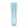 Vibratore triplo dildo rabbit vibrante vagina clitoride in silicone Threesome 1