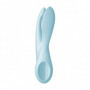 Vibratore triplo dildo rabbit vibrante vagina clitoride in silicone Threesome 1