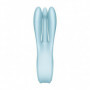 Vibratore triplo dildo rabbit vibrante vagina clitoride in silicone Threesome 1