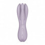 Vibratore rabbit triplo dildo vibrante vagina clitoride in silicone Threesome 2