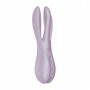 Vibratore rabbit triplo dildo vibrante vagina clitoride in silicone Threesome 2