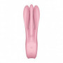 Vibratore in silicone triplo dildo vibrante rabbit vagina clitoride Threesome 1