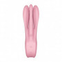 Vibratore in silicone triplo dildo vibrante rabbit vagina clitoride Threesome 1