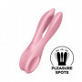 Vibratore in silicone triplo dildo vibrante rabbit vagina clitoride Threesome 1