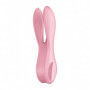 Vibratore in silicone triplo dildo vibrante rabbit vagina clitoride Threesome 1