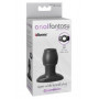 Butt plug cavo dilatatore anale in silicone mini dildo indossabile liscio black