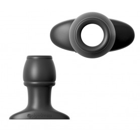 Butt plug cavo dilatatore anale in silicone mini dildo indossabile liscio black