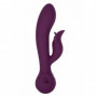 Vibratore rabbit dildo doppio vibrante liscio vaginale clitoride in silicone sex