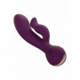 Vibratore rabbit dildo doppio vibrante liscio vaginale clitoride in silicone sex