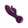 Vibratore rabbit in silicone dildo doppio liscio vaginale clitoride vibrante sex