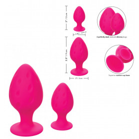 Plug anal in silicone kit mini maxi butt dilatatore indossabile set dildo liscio