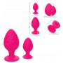 Plug anal in silicone kit mini maxi butt dilatatore indossabile set dildo liscio