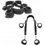 Kit bondage sexy costrittivo manette cavigliere con collare sadomaso accessorio