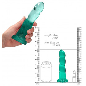 Fallo con ventosa piccolo dildo vaginale dilatatore liscio anale mini pene finto