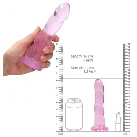 Fallo piccolo con ventosa dildo liscio vaginale anale mini dilatatore pene finto