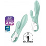 Vibratore gonfiabile rabbit in silicone vaginale stimolatore clitoride Air Bunny