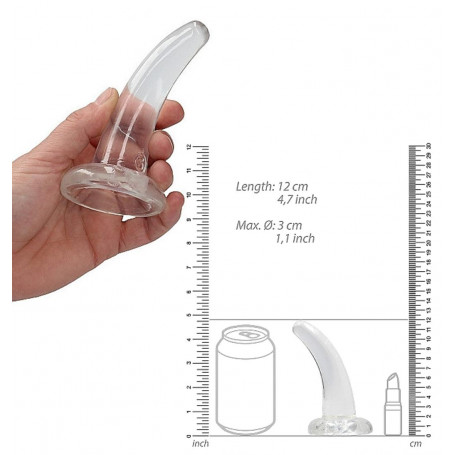 Dildo piccolo con ventosa fallo liscio vaginale mini pene finto anale plug butt