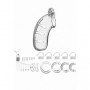 Cintura di castità costrittivo maschile bondage cock cage restraint sadomaso sex