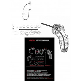 Cintura di castità con dilatatore uretra sadomaso cock cage costrittivo bondage