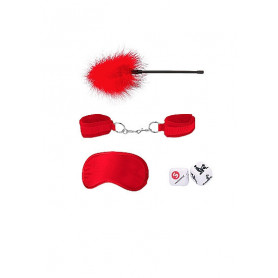 Kit soft bondage set manette frustino machera bondage con gioco dadi fetish bdsm