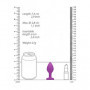 Plug butt anale in silicone con pietra a cuore mini dilatatore dildo indossabile